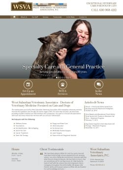 West Suburban Veterinary Associates Website Design by GR-PR