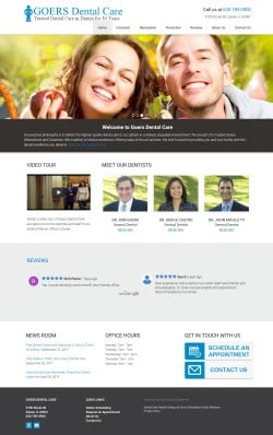 WordPress Website Design of Dental Care Website